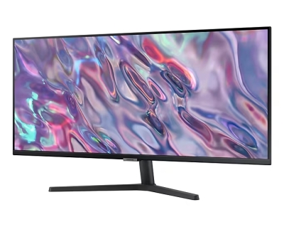 Монитор Samsung 34S50GC, 34", UWQHD (3440 x 1440), VA, 100 Hz, 5 ms, Черен - LS34C500GAUXEN gallery image 2