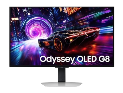 Монитор Samsung Odyssey G8 LS32FG810, 32", 4K UHD (3840 x 2160), OLED, 240 Hz, 1 ms, Сребрист - LS32FG810SUXEN gallery image 1