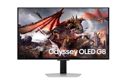 Монитор Samsung Odyssey Smart OLED G8 32DG802, 32", 4K UHD (3840 x 2160), OLED, 240 Hz, 0.3 ms, Сребрист - LS32DG802SUXDU gallery image 1