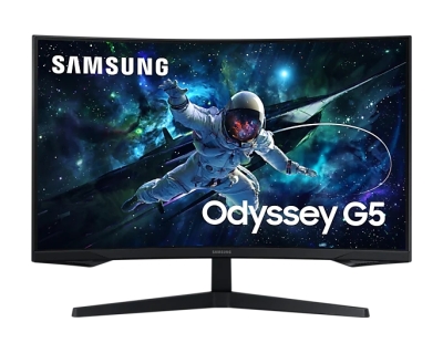 Монитор Samsung Odyssey G5 32CG552, 32", QHD (2560 x 1440), VA, 165 Hz, 1 ms, Черен - LS32CG552EUXEN gallery image 1