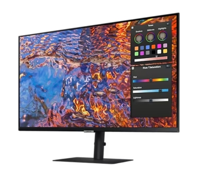 Монитор Samsung 32B800, 32", 4K UHD (3840 x 2160), IPS, 60 Hz, 5 ms, Черен - LS32B800PXPXEN gallery image 2