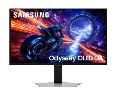 Монитор Samsung Odyssey G6 27FG602, 27", QHD (2560 x 1440), OLED, 500 Hz, 0.03 ms, Сребрист - LS27FG602SUXEN gallery image 1