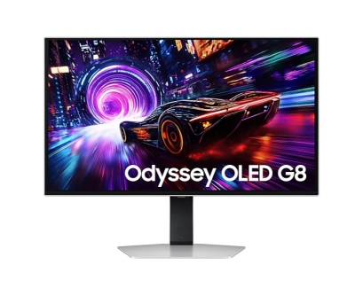 Монитор Samsung Odyssey G8 LS27FG810, 27", 4K UHD (3840 x 2160), OLED, 240 Hz, 1 ms, Сребрист - LS27FG810SUXEN gallery image 1