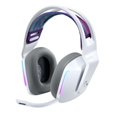 Безжични геймърски слушалки Logitech G733, Бели - 981-000883 gallery image 1