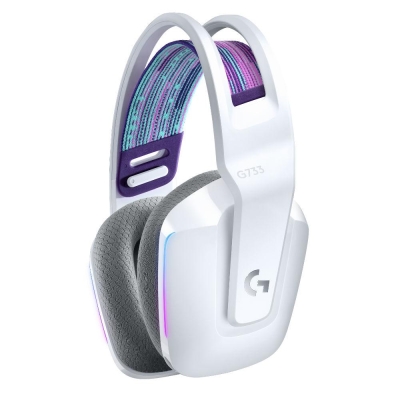 Безжични геймърски слушалки Logitech G733, Бели - 981-000883 gallery image 2