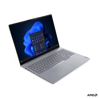 Лаптоп Lenovo ThinkBook 16 G9, 16.0", AMD Ryzen 7 250, WUXGA IPS, 32GB DDR5, 512GB SSD, AMD Radeon 780M, FreeDOS, Сив - 21UT000QBM gallery image 2