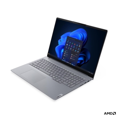 Лаптоп Lenovo ThinkBook 16 G9, 16.0", AMD Ryzen 7 250, WUXGA IPS, 32GB DDR5, 512GB SSD, AMD Radeon 780M, FreeDOS, Сив - 21UT000QBM gallery image 3
