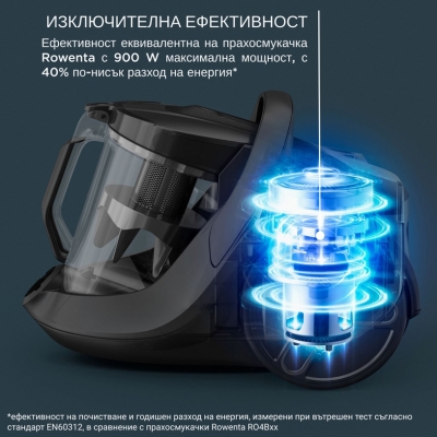 Прахосмукачка Rowenta Green Force Cyclonic Effitech 500W, Черна - RO7C32EA gallery image 5