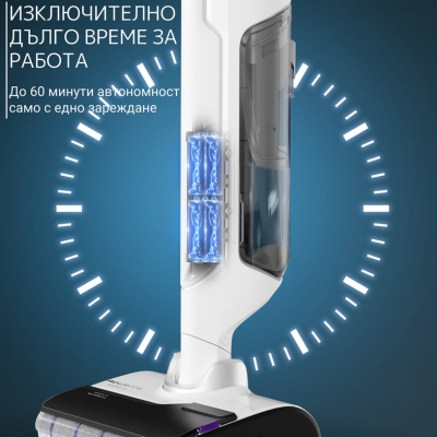 Безжична прахосмукачка Rowenta Handstick Wet & Dry X-Clean 10, Бяла - GZ7035WO gallery image 3