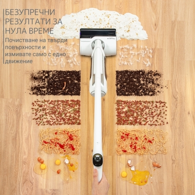 Безжична прахосмукачка Rowenta Handstick Wet & Dry X-Clean 10, Бяла - GZ7035WO gallery image 4