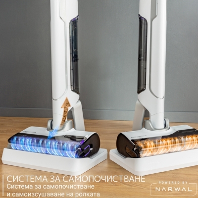 Безжична прахосмукачка Rowenta Handstick Wet & Dry X-Clean 10, Бяла - GZ7035WO gallery image 6