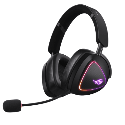 Безжични геймърски слушалки ASUS ROG Delta II, Черни - 90YH03W0-BHUA00 gallery image 1