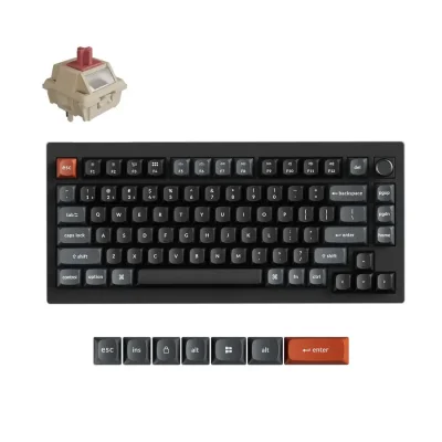 Безжична геймърска клавиатура Keychron V1 Ultra, Черна - V1U-D1 gallery image 1