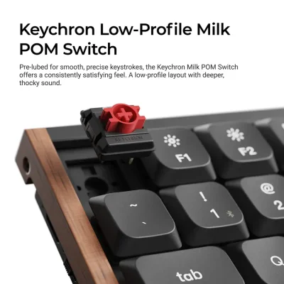 Безжична геймърска клавиатура Keychron K3 MAX SE, Черна - K3M-F1 gallery image 4