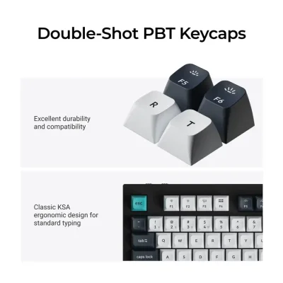 Безжична геймърска клавиатура Keychron Q5 Max QMK, Черна  - Q5M-M3 gallery image 5