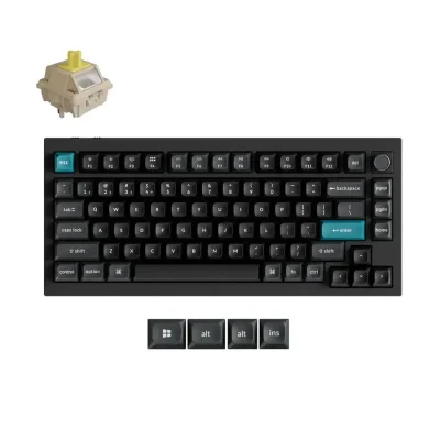 Безжична геймърска клавиатура Keychron Q1 Ultra, Черна - Q1U-M4 gallery image 1