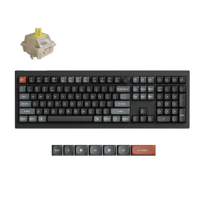 Безжична геймърска клавиатура Keychron V6 Ultra, Черна - V6U-D4 gallery image 1