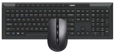 Безжичен комплект клавиатура и мишка Rapoo 8210M, Черен - Rapoo-13574 gallery image 2