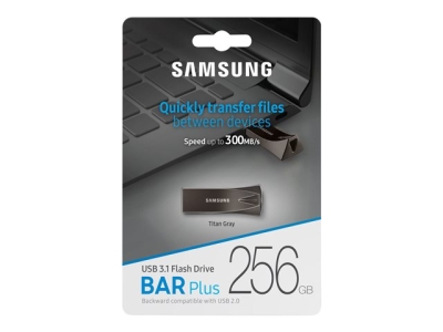 Флаш памет 256GB Samsung BAR Plus, Сива - MUF-256BE4/APC gallery image 7