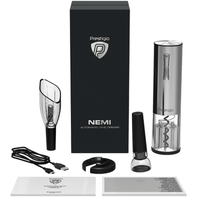 Смарт отварачка за вино Prestigio Nemi, Сребриста - PWO103SL_EN gallery image 8