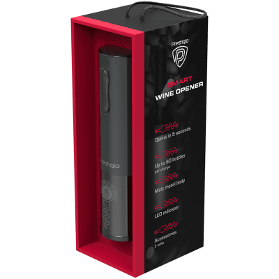 Смарт отварачка за вино Prestigio Bolsena, Черна - PWO101BK_EN gallery image 6