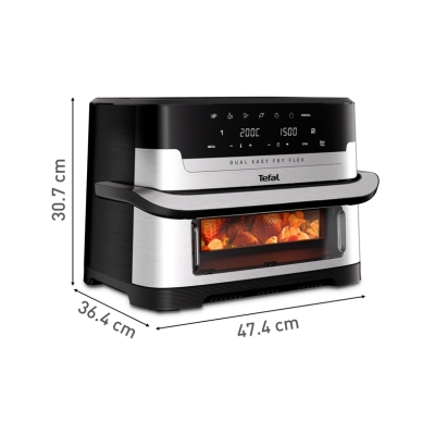Уред за здравословно готвене Tefal Easy Fry Dual Flex, 9 l - EY922DE0 gallery image 3