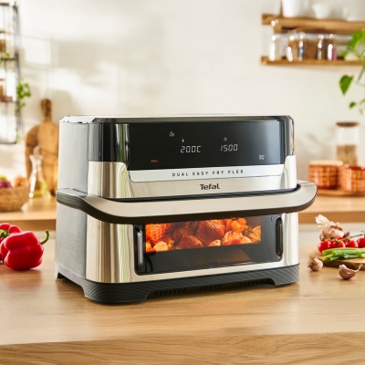 Уред за здравословно готвене Tefal Easy Fry Dual Flex, 9 l - EY922DE0 gallery image 4