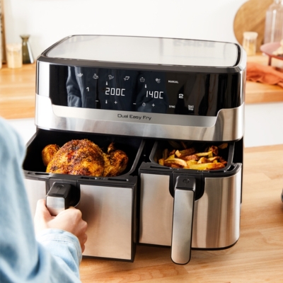 Уред за здравословно готвене Tefal 2 в 1 Dual Easy Fry & Grill - EY905D10 gallery image 5