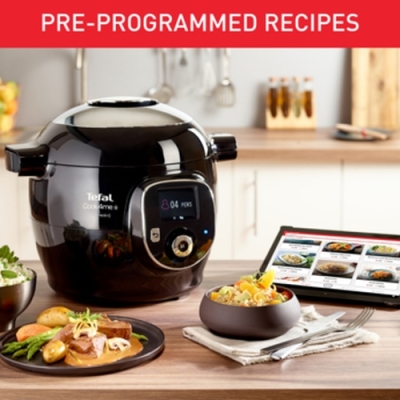 Мултикукър Tefal Cook4me Connect +, Черен - CY855830 gallery image 7