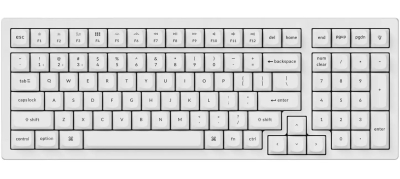 Геймърска клавиатура Keychron K4 Pro HS Full-Size K Pro, Бяла - K4P-P1