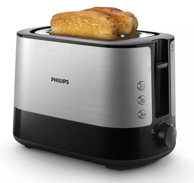 Тостер Philips Viva Collection, Черен - HD2630/20 gallery image 1
