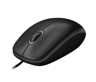 Мишка Logitech B100 - 910-003357, Черна gallery image 3