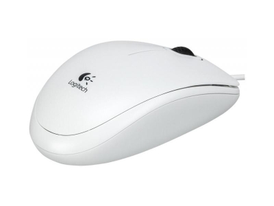 Мишка Logitech B100 - 910-003360, Бяла gallery image 2