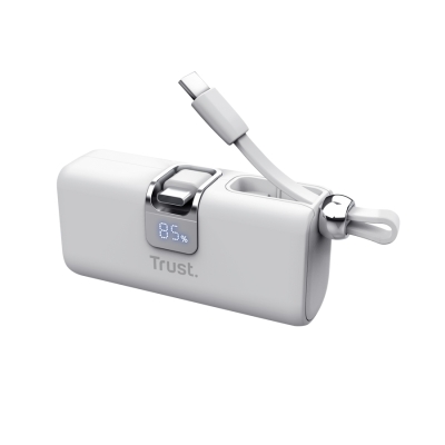 Външна батерия Trust Pacto, 5000 mAh, Бяла - 26105 gallery image 3