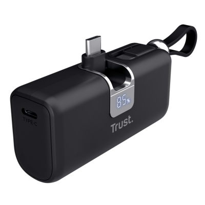 Външна батерия Trust Pacto, 5000 mAh, Черна - 26104 gallery image 2