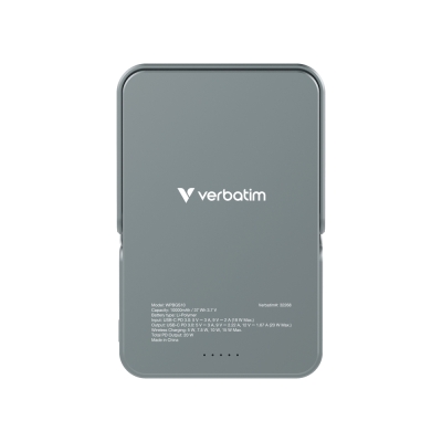 Външна батерия Verbatim Charge 'n' Go, 10 000 mAh, Сива - 32268 gallery image 3