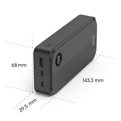 Външна батерия Hama, 20000 mAh, Черна - Hama-201755 gallery image 8
