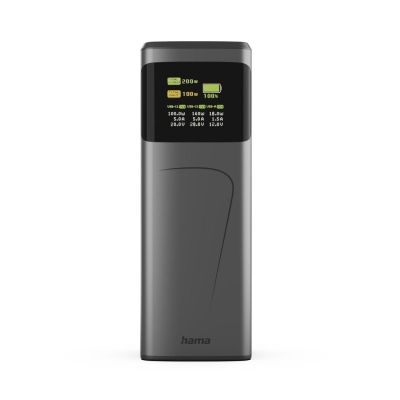 Външна батерия Hama High Power, 200 W, 24 000 mAh, Черна - Hama-201743 gallery image 3