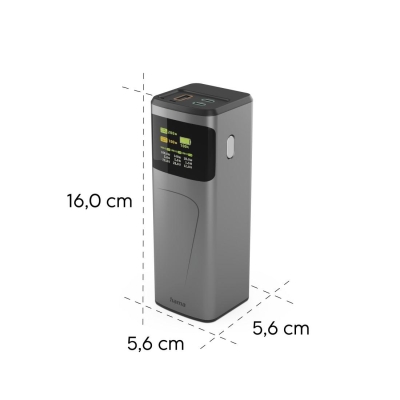 Външна батерия Hama High Power, 200 W, 24 000 mAh, Черна - Hama-201743 gallery image 11
