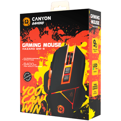 Геймърска мишка Canyon Hazard GM-6 - CND-SGM6N, Черна gallery image 6