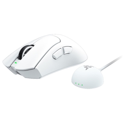 Безжична геймърска мишка Razer DeathAdder V4 Pro - RZ01-05330200-R3G1, Бяла gallery image 4