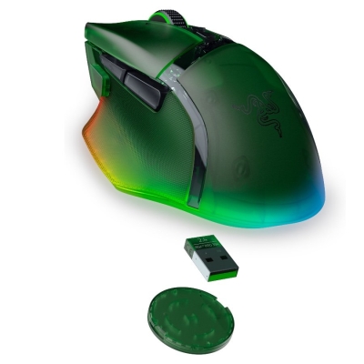 Безжична геймърска мишка Razer Basilisk V3 Pro 35K - RZ01-05240300-R3G1, Зелена gallery image 4