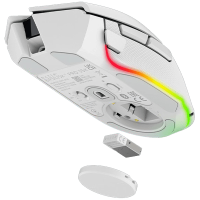 Безжична геймърска мишка Razer Basilisk V3 Pro 35K - RZ01-05240200-R3G1, Бяла gallery image 3