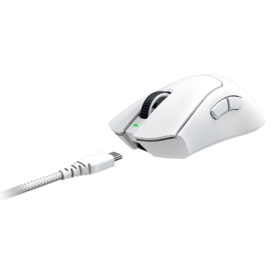 Безжична геймърска мишка Razer DeathAdder V3 Pro - RZ01-04630200-R3G1, Бяла gallery image 4