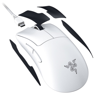 Безжична геймърска мишка Razer DeathAdder V3 Pro - RZ01-04630200-R3G1, Бяла gallery image 5