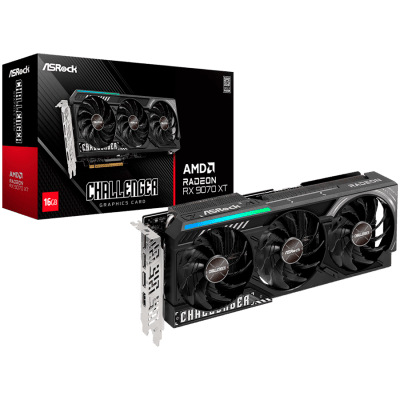Видео карта ASRock AMD Radeon RX 9070 XT 16GB - RX9070XT CL 16G gallery image 1