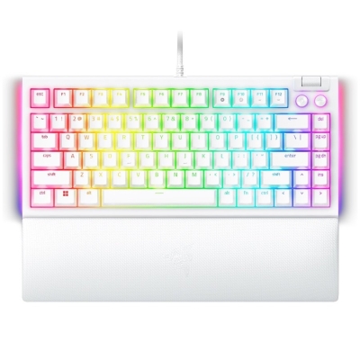 Геймърска клавиатура Razer BlackWidow V4 75% , Бяла - RZ03-05001700-R3M1 gallery image 1