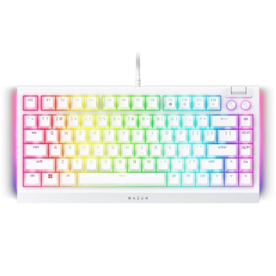 Геймърска клавиатура Razer BlackWidow V4 75% , Бяла - RZ03-05001700-R3M1 gallery image 3