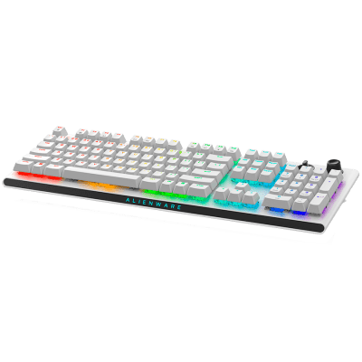 Безжична геймърска клавиатура Alienware AW920K, Бяла - 545-BBFK-14