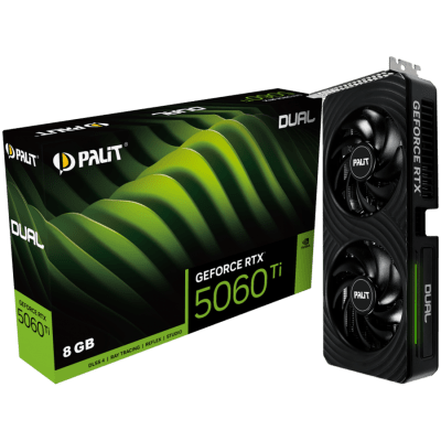Видео карта Palit GeForce RTX 5060 Ti 8GB Dual - 4710562245264_3Y gallery image 1